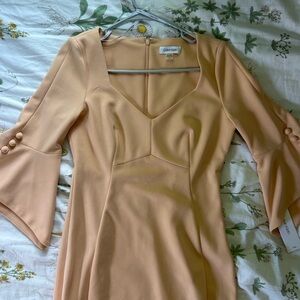 BRAND NEW Calvin Klein Bell-Sleeved Midi Dress